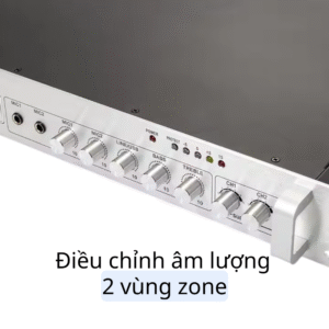 Amply Kacaudio J18D chia 2 vùng zone, điều chỉnh âm lượng từng vùng