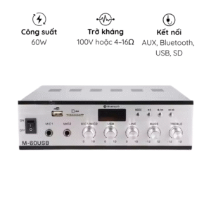 Âm Ly 60W Kacaudio USB-60 vỏ nhôm