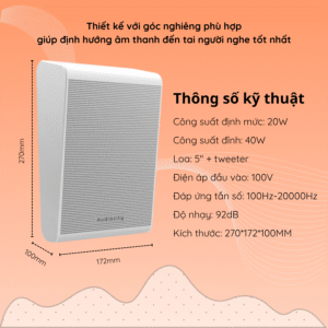 Loa hộp Kacaudio 135 treo tường