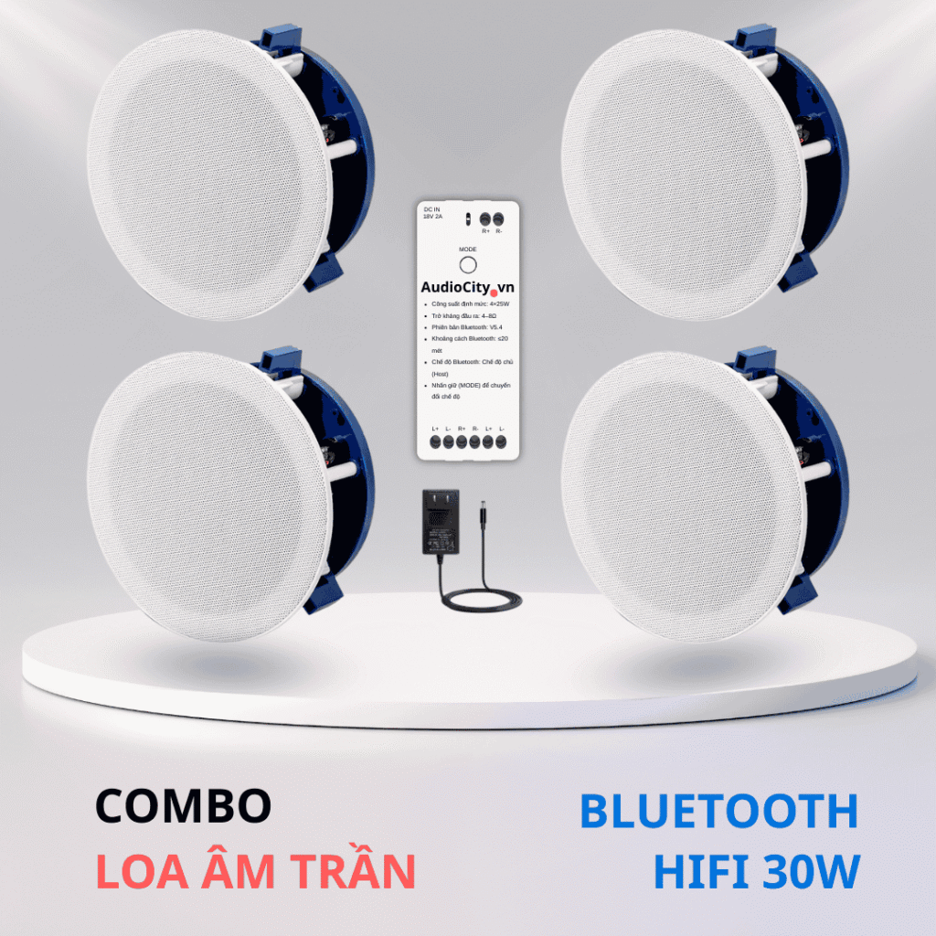 Loa Âm Trần Bluetooth Kacaudio AC-883BT chính hãng