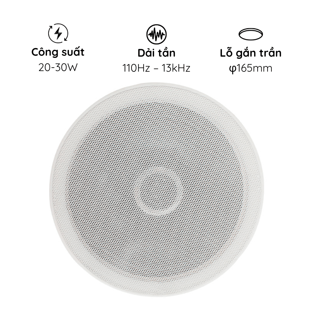 Loa âm trần Kacaudio 704 chính hãng