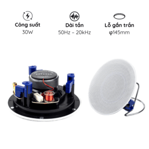 Loa âm trần Kacaudio 858 chính hãng