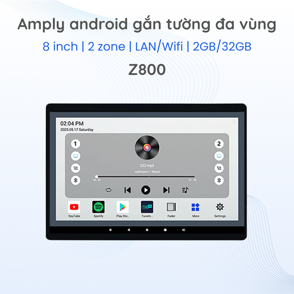 Amply Android gắn tường AudioCity Z800 chính hãng