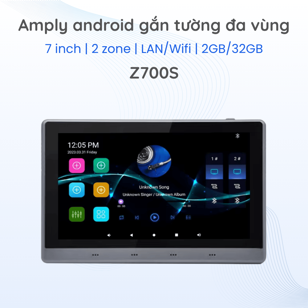 Amply Android gắn tường cảm ứng Z700S chính hãng