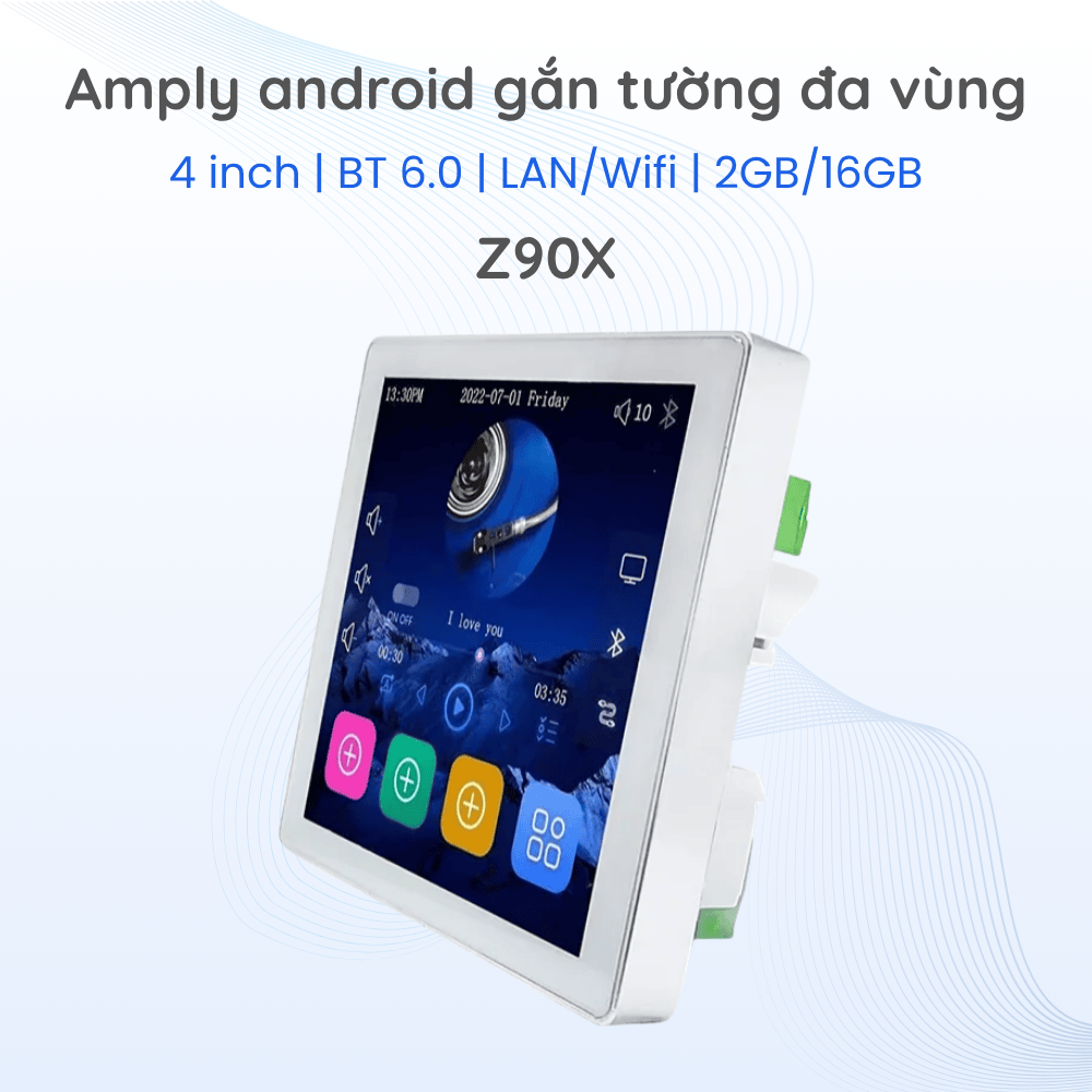 Amply gắn tường Android Audiocity Z90X chính hãng