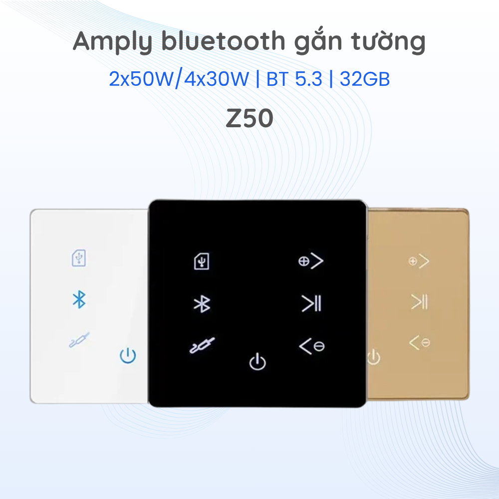 Amply Gắn Tường Bluetooth AudioCity Z50 chính hãng