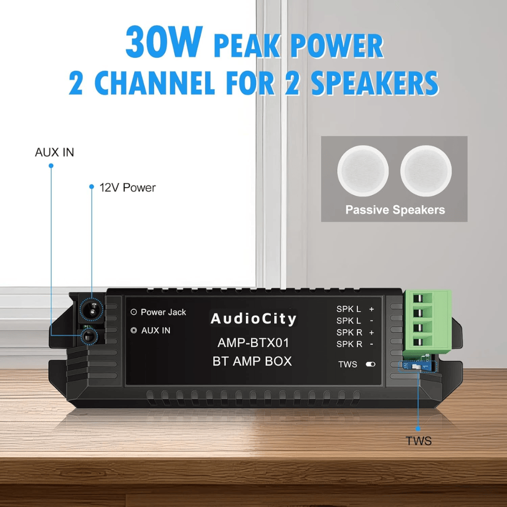 Amply Bluetooth AMP-BTX01 2 kênh 30W