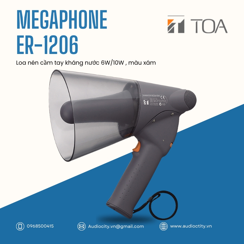Megaphone chống nước Toa ER-1206 | Loa cầm tay IPX5 chính hãng