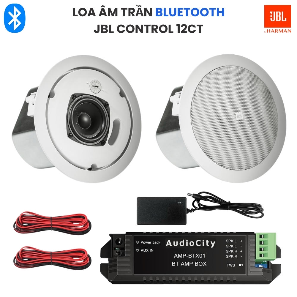 Loa Âm Trần Bluetooth JBL Control 12CT – Bộ 2 Loa Nghe Nhạc Không Dây