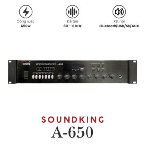 Amply Soundking A-650 650W Chia 6 Vùng | Amply Công Suất Lớn Cho Nhà Xưởng