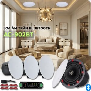 Loa Âm Trần Bluetooth AC-902BT 40W – Giải Pháp Âm Thanh Cho Quán Cafe, Spa, Phòng Khách, Phòng Ngủ Loa Âm Trần Bluetooth AC-902BT 40W – Giải Pháp Âm Thanh Cho Quán Cafe, Spa, Phòng Khách, Phòng Ngủ