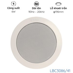 Loa Âm Trần Bosch LBC3086/41 Chính Hãng – Loa Trần 6W 100V Cho Hệ Thống Thông Báo Loa Âm Trần Bosch LBC3086/41 Chính Hãng – Loa Trần 6W 100V Cho Hệ Thống Thông Báo