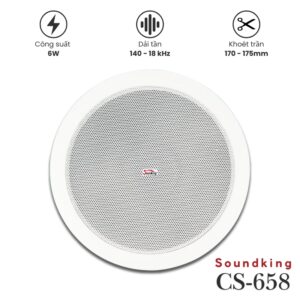 Loa Âm Trần Soundking CS-658 6W | Loa Nhạc Nền & Thông Báo