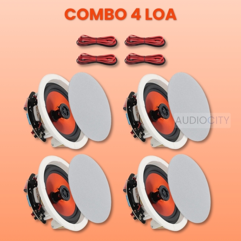 Bộ 4 Loa âm trần bluetooth AC-704BT