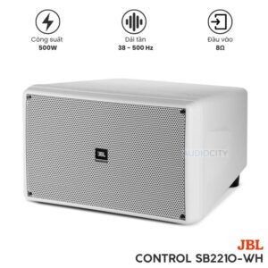 Loa Sub JBL Control SB2210-WH - Siêu Trầm Kép Trắng 500W